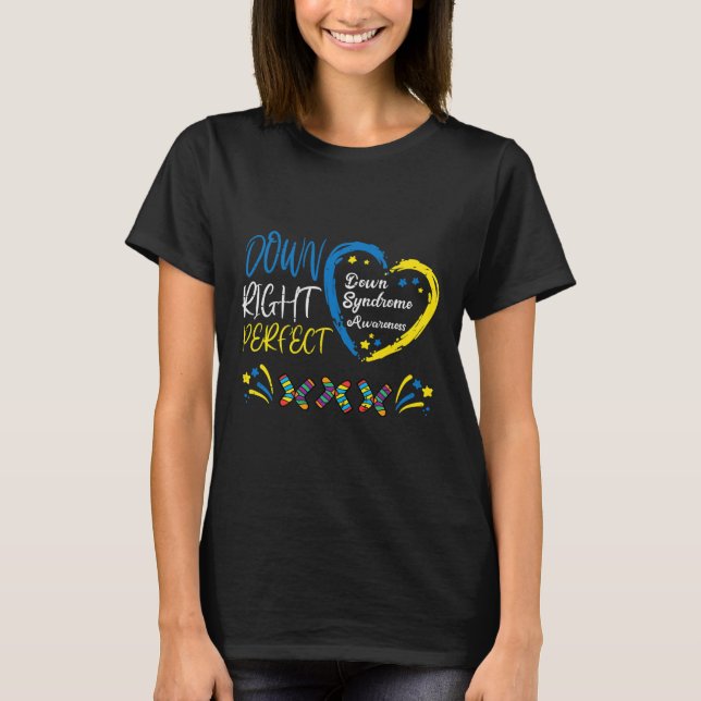 Ned Höger Perfekt Down Syndrome Awareness Boys Gi T Shirt (Framsida)