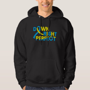 Ned Höger Perfekt Nedåt Syndrome Awareness Speciel Hoodie