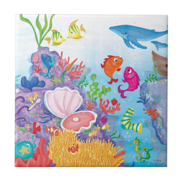 Ned i havet kakelplatta (Framsidan)