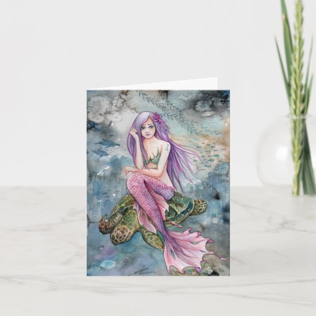 Ned in Atlantis - Tomt anteckningskort (Framsida)