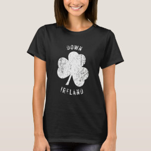 Ned Irland Vintage Shamrock Distressed Utseende T Shirt