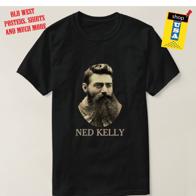 Ned Kelly Bukryanger ⚔️ Berömd Australian Outlaw T Shirt (Skapare uppladdad)