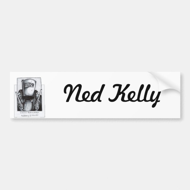 Ned Kelly (den önskade affischen) Bildekal (Framsidan)