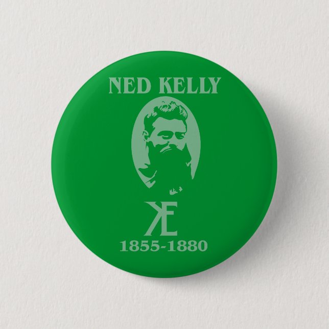 Ned Kelly design Knapp (Framsida)