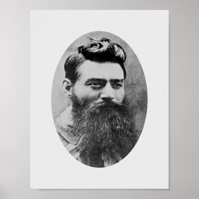 Ned Kelly Mugshot - 1880 Poster (Framsidan)