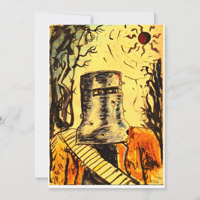 Ned Kelly, solförmörkelse Julkort (Framsida)
