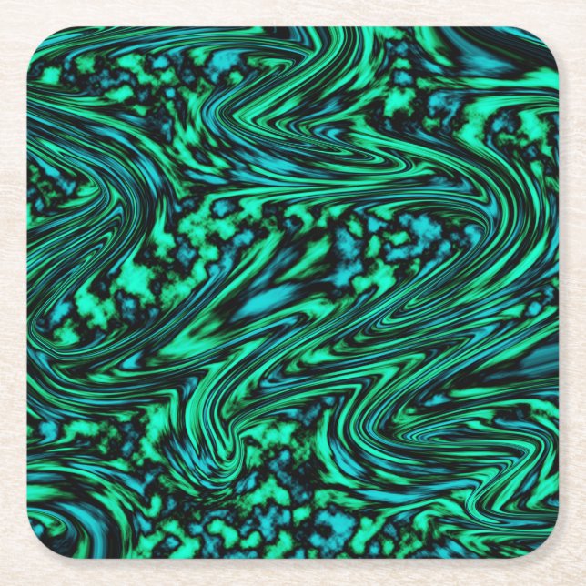 Ned Stream Underlägg Papper Kvadrat (Framsidan)
