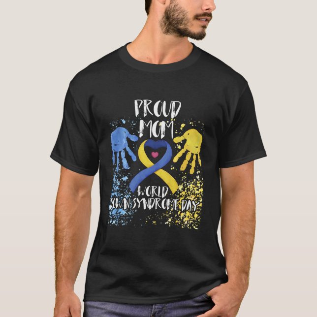 Ned Syndrom Awareness World Down Syndrome Day T21 T Shirt (Framsida)