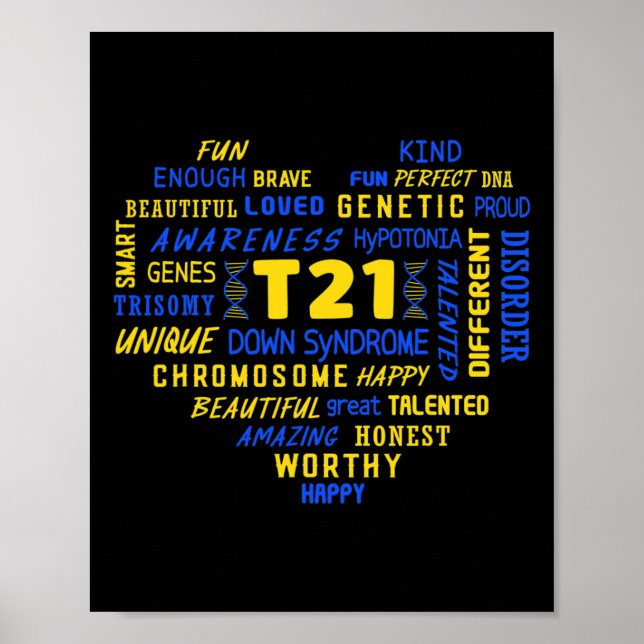 Ned Syndrome Acceptance Awareness Day Down Syndro Poster (Framsidan)