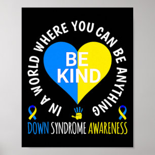 Ned Syndrome Awareness BE World Down Syndrom Poster