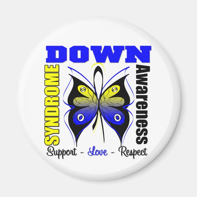 Ned Syndrome Awareness Butterfly Magnet (Framsidan)