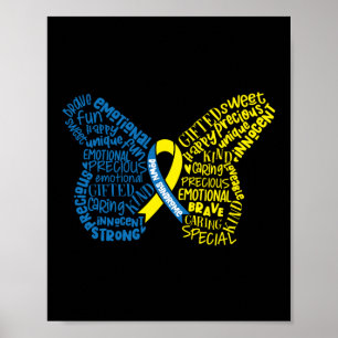 Ned Syndrome Awareness Butterfly Speciellare Poster