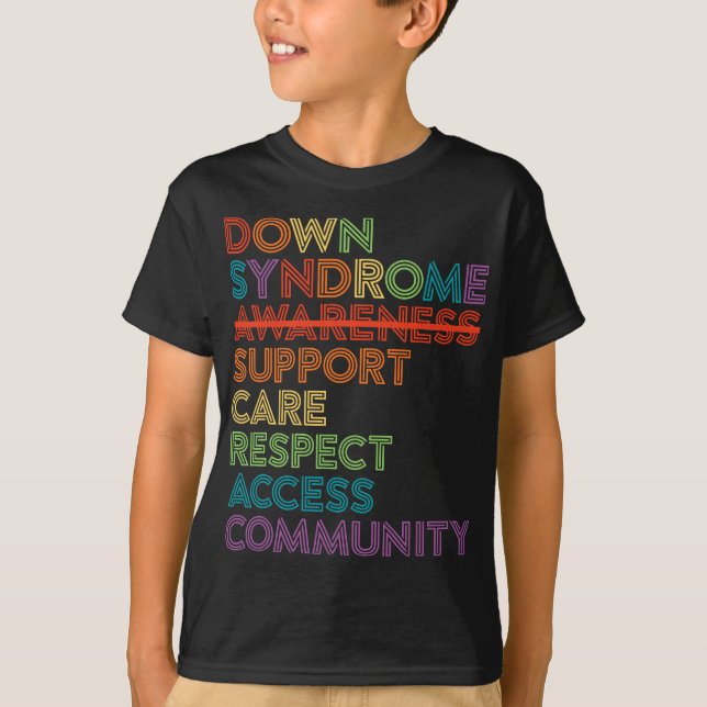 Ned Syndrome Awareness Care Respect Access Advocat T Shirt (Framsida)