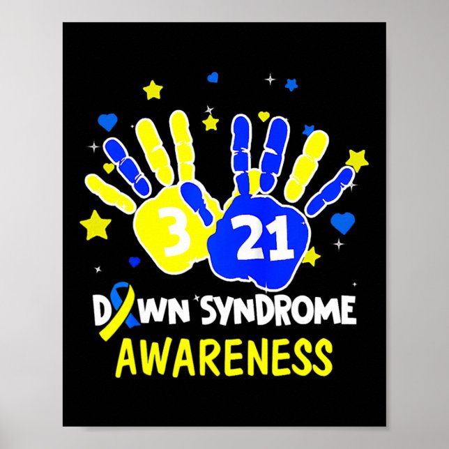 Ned Syndrome Awareness Costume Mars 21 Gift Teac Poster (Framsidan)