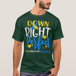Ned Syndrome Awareness Down Höger Perfekt 778 T Shirt