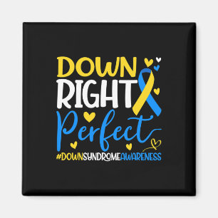 Ned Syndrome Awareness - Down Höger Perfekt Magnet