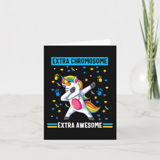 Ned Syndrome Awareness Extra Chromosome Ext Aweso Kort (Framsida)