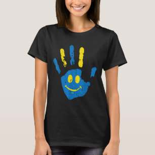 Ned Syndrome Awareness Hand Smile Trisomy 21 Manar T Shirt