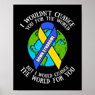Ned Syndrome Awareness Jag skulle förändra världen Poster