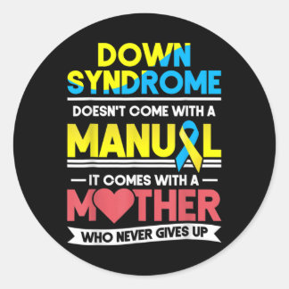 Ned Syndrome Awareness Komar inte med en manual Runt Klistermärke