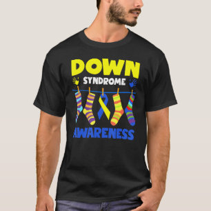 Ned Syndrome Blue and Gult Händer T Shirt