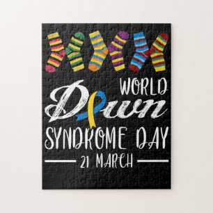 Ned Syndrome Day Awareness Socks 21 mars Pussel