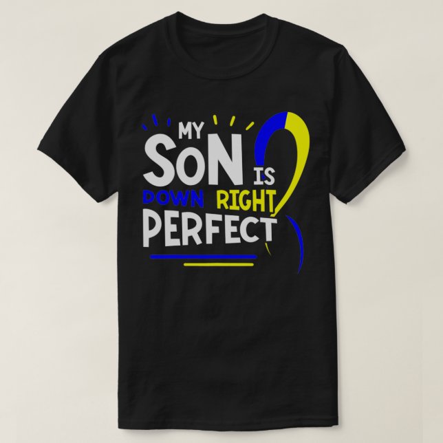 Ned Syndrome DNS Down's Awareness Trisonomy 21 Mo T Shirt (Design framsida)