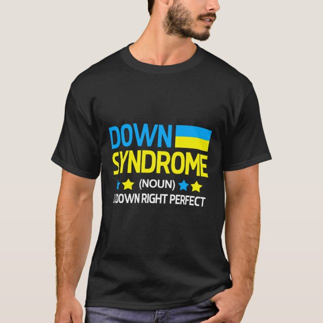 Ned Syndrome Höger Perfekt Chromosome Trisomy 21 T Shirt (Framsida)
