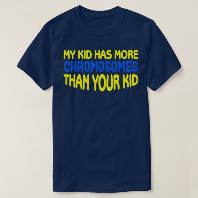 Ned Syndrome Kid Mamma Pappa ger Idea Down Syndrom T Shirt (Design framsida)