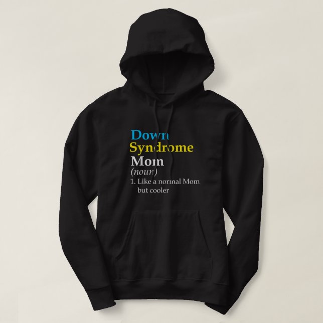 Ned Syndrome Mamma Funny Definition World Awarenes Hoodie (Design framsida)