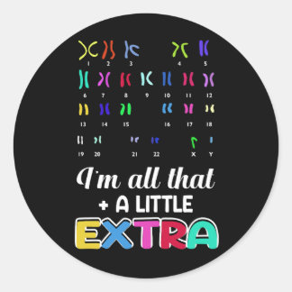 Ned Syndrome socklar alla de där lilla Extra Aware Runt Klistermärke