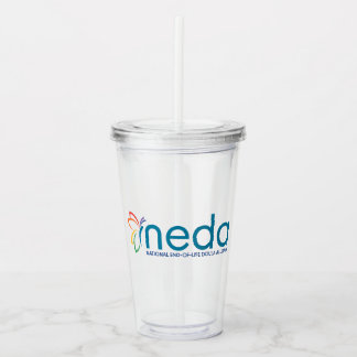 NEDA-Logotyp Akryltorktumlare Take Away Mugg