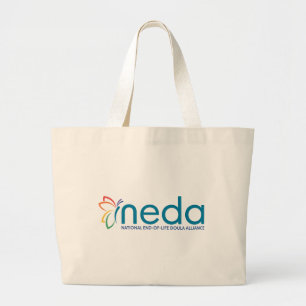 NEDA Logotyp & Butterfly Tote Bag Jumbo Tygkasse