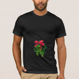 Nedanför Mistletoekyss bältejulT-tröja Tee Shirt