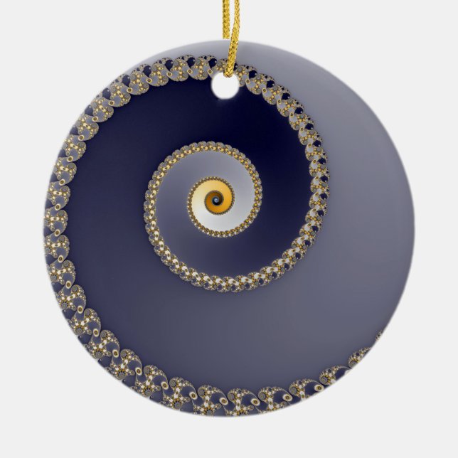 Nedåt Julgransprydnad Keramik (Framsidan)