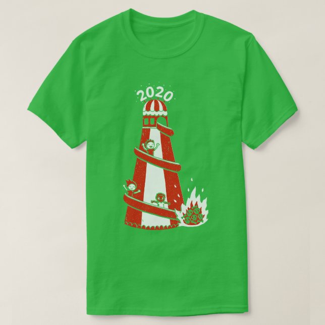 Nedåt Spiral 2020 T Shirt (Design framsida)