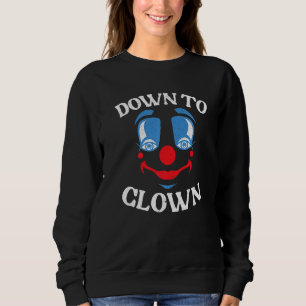 Nedåt till Clown Circus Födelsedagsfest Clown Perf T Shirt
