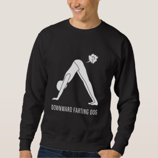 Nedåtgående Farting Hund Yoga Fart Downdog Lång Ärmad Tröja