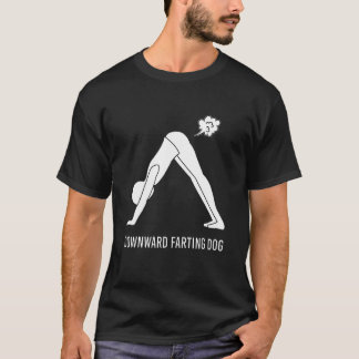 Nedåtgående Fissande Hund Yoga Fiss Nedåtriktad H T Shirt