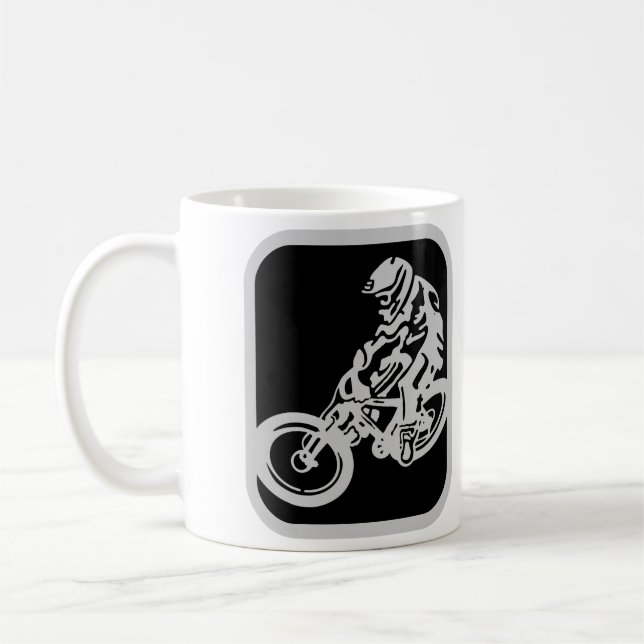 Nedåtgående MTB Kaffemugg (Vänster)