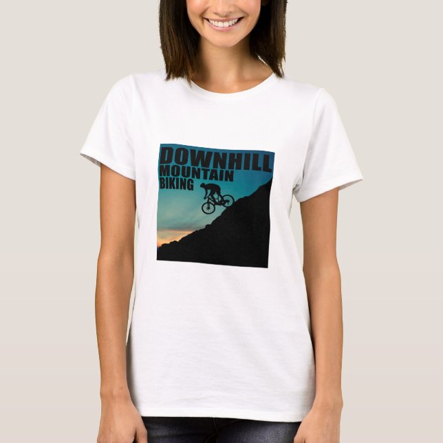 Nedåtgående MTB T Shirt (Framsida)