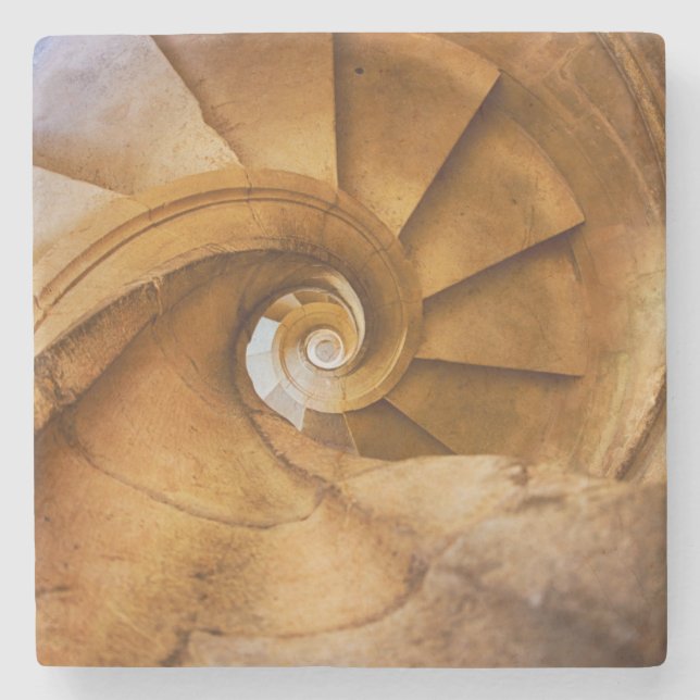 Nedåtgående spiraltrappa, Portugal Underlägg Sten (Framsidan)