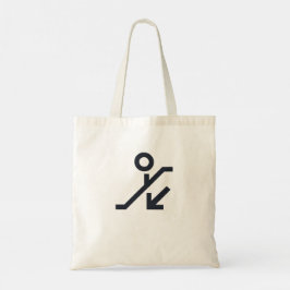 "Nedåtriktad Momentum Tote Bag" Tygkasse