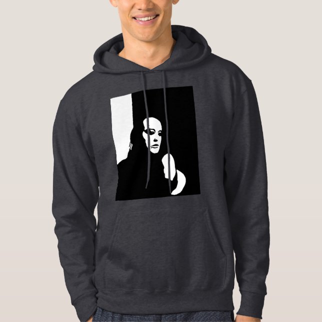 Nedåtsökning Hoodie (Framsida)