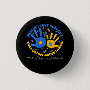 Nedåtsyndrom Band Respect Support Awareness Inc Knapp