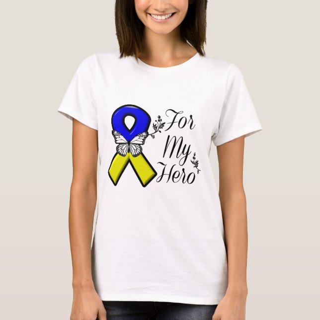 Nedåtsyndrom för min Hero T Shirt (Framsida)