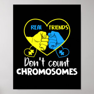 Nedåtsyndrom Real Friends Räkna inte kromosomer Poster