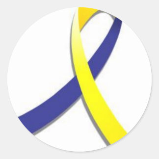 Nedåtsyndrom Runt Klistermärke