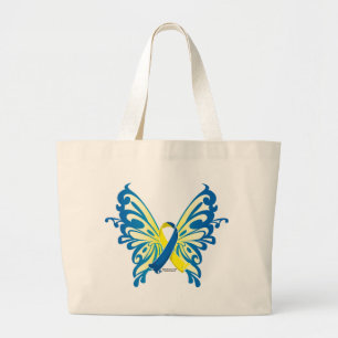 Nedåtsyndrome Butterfly Ribbon Jumbo Tygkasse