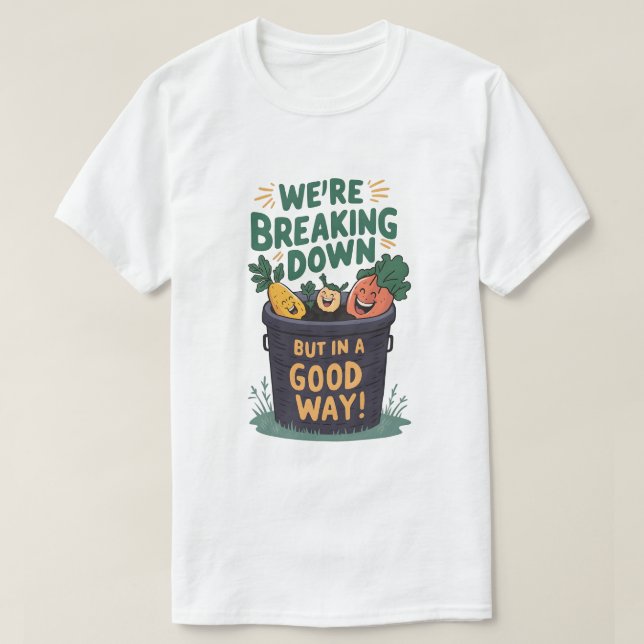Nedbrytningskompost T Shirt (Design framsida)